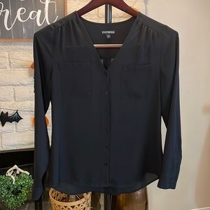 Express button down blouse